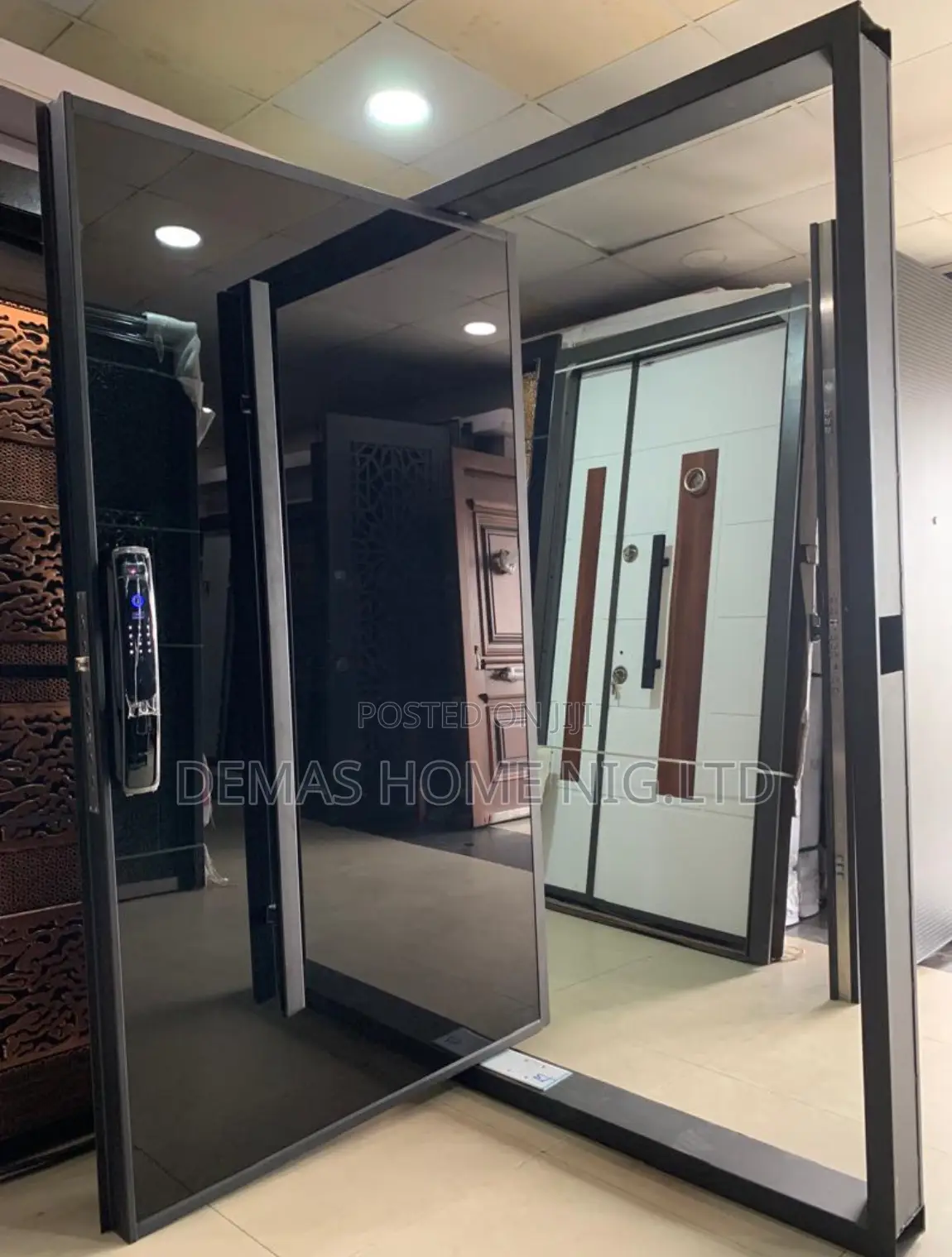 Imported Black Pivot Door