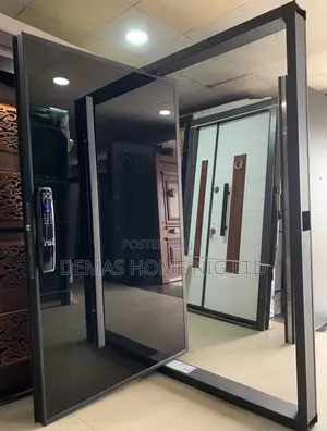 Imported Black Pivot Door