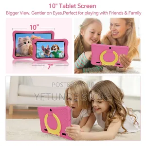 10.1" Android 15 Kids Tablet, 6gb+32gb Dual Camera Tablet For Kids