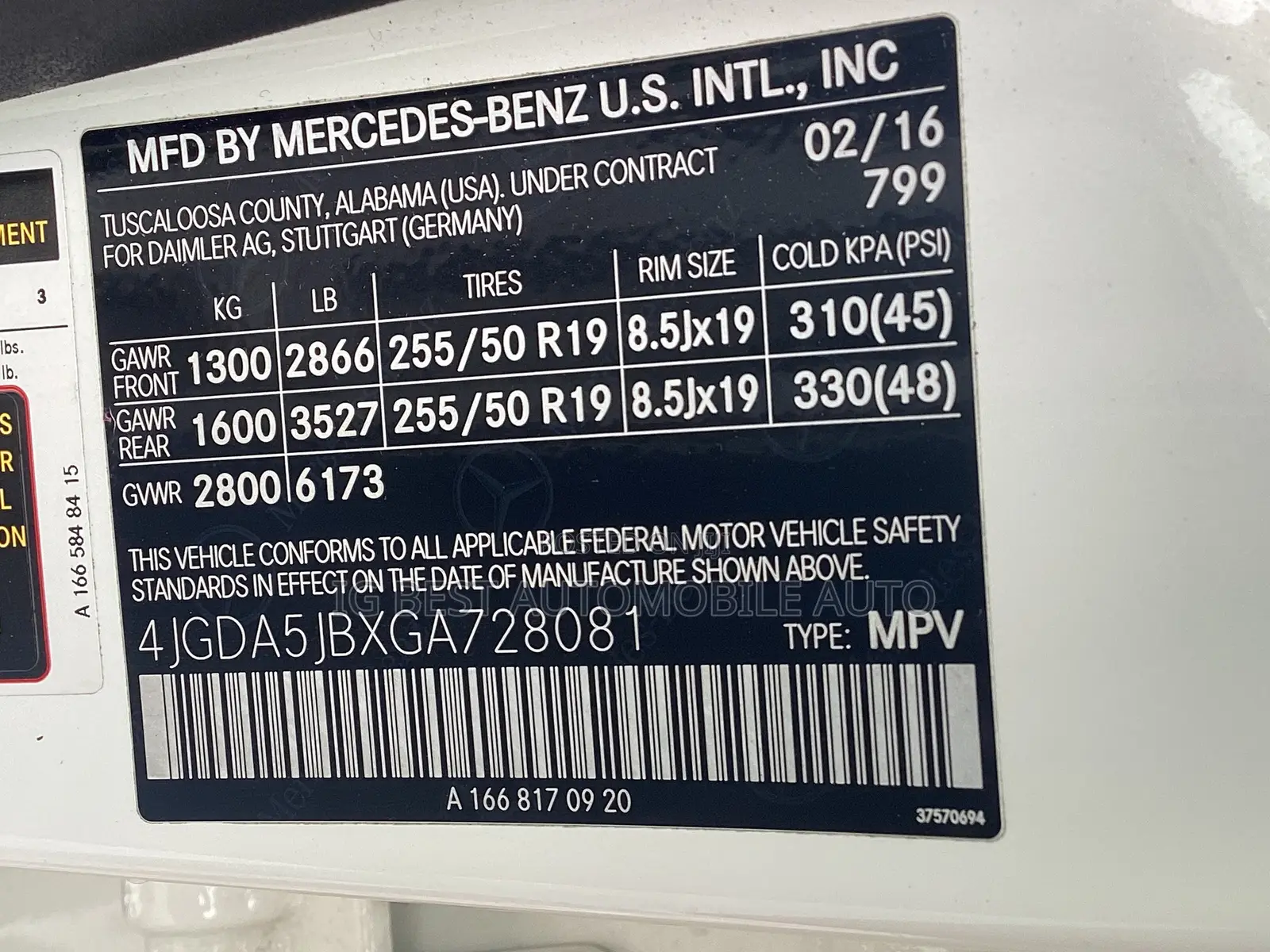 Mercedes-Benz GLE-Class 2016 White