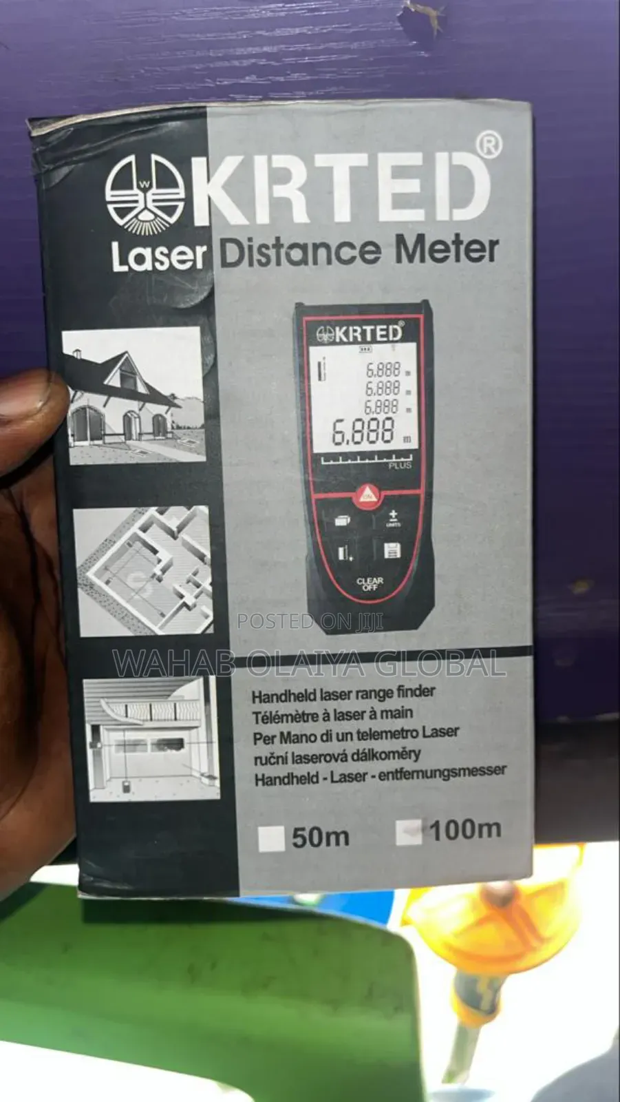 Krted Laser Distance Meter 100m – Accurate High-Range Tool