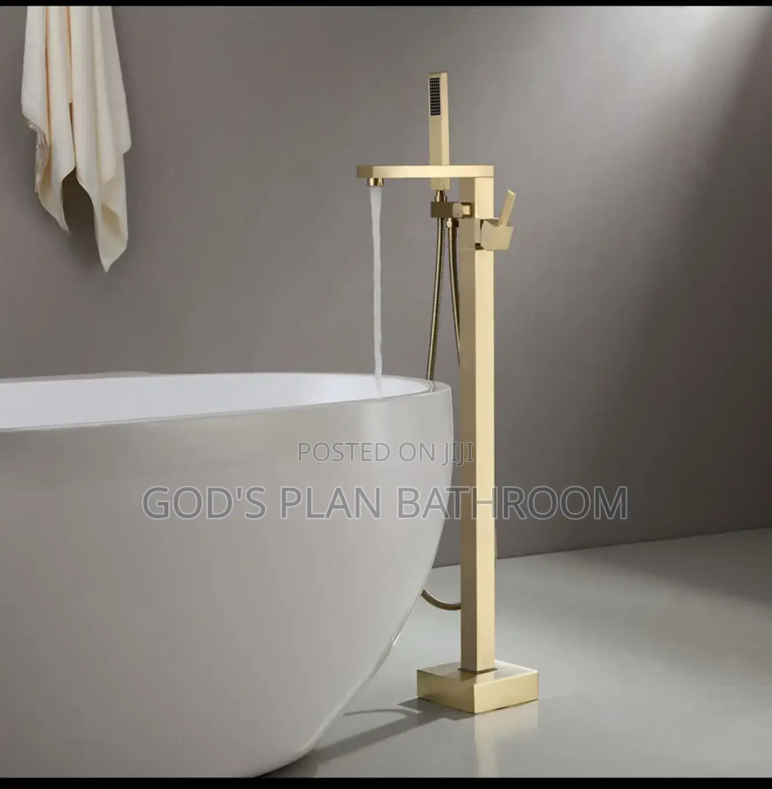 Gold Square Standing Tap