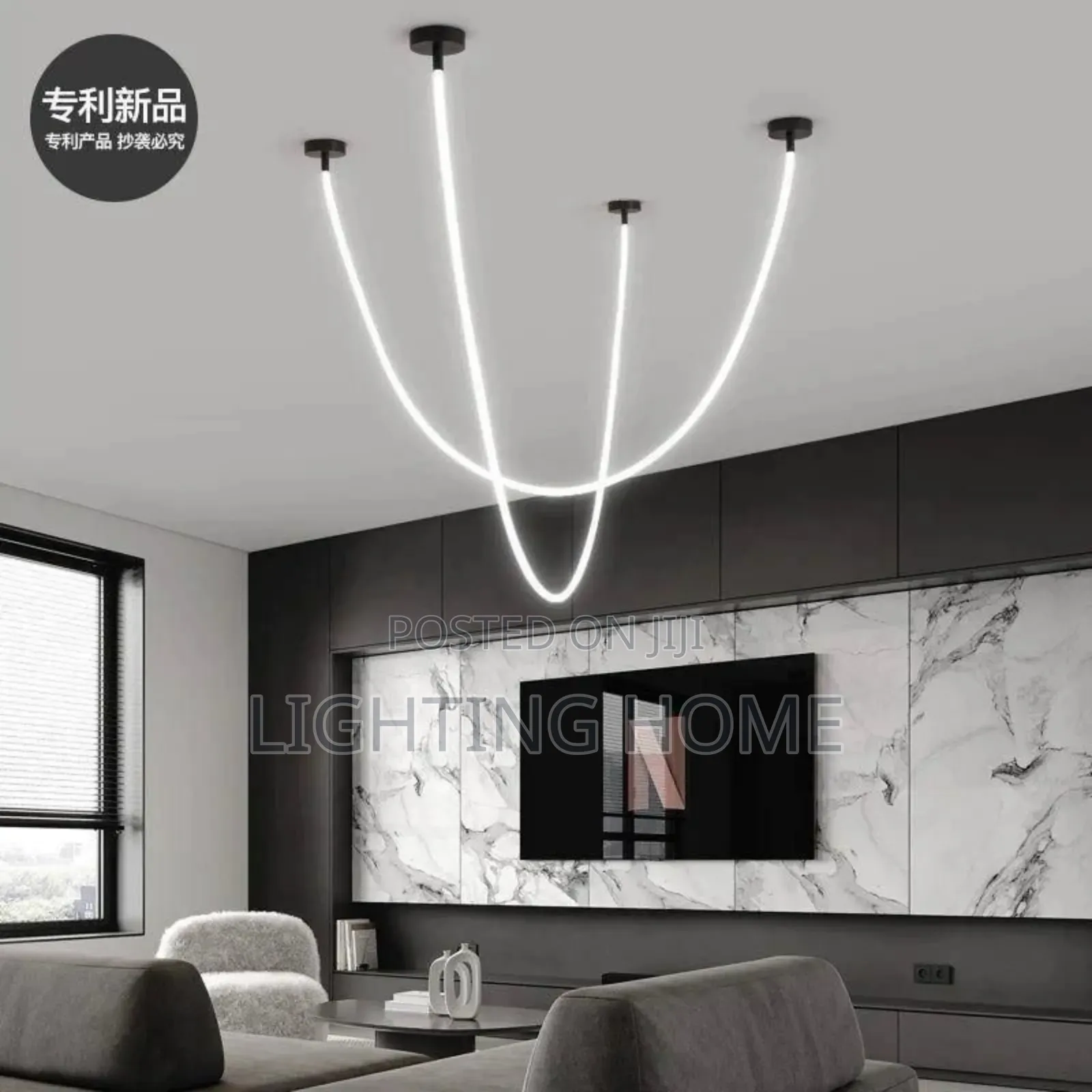 Silicone Double Chandelier Light L3500mm