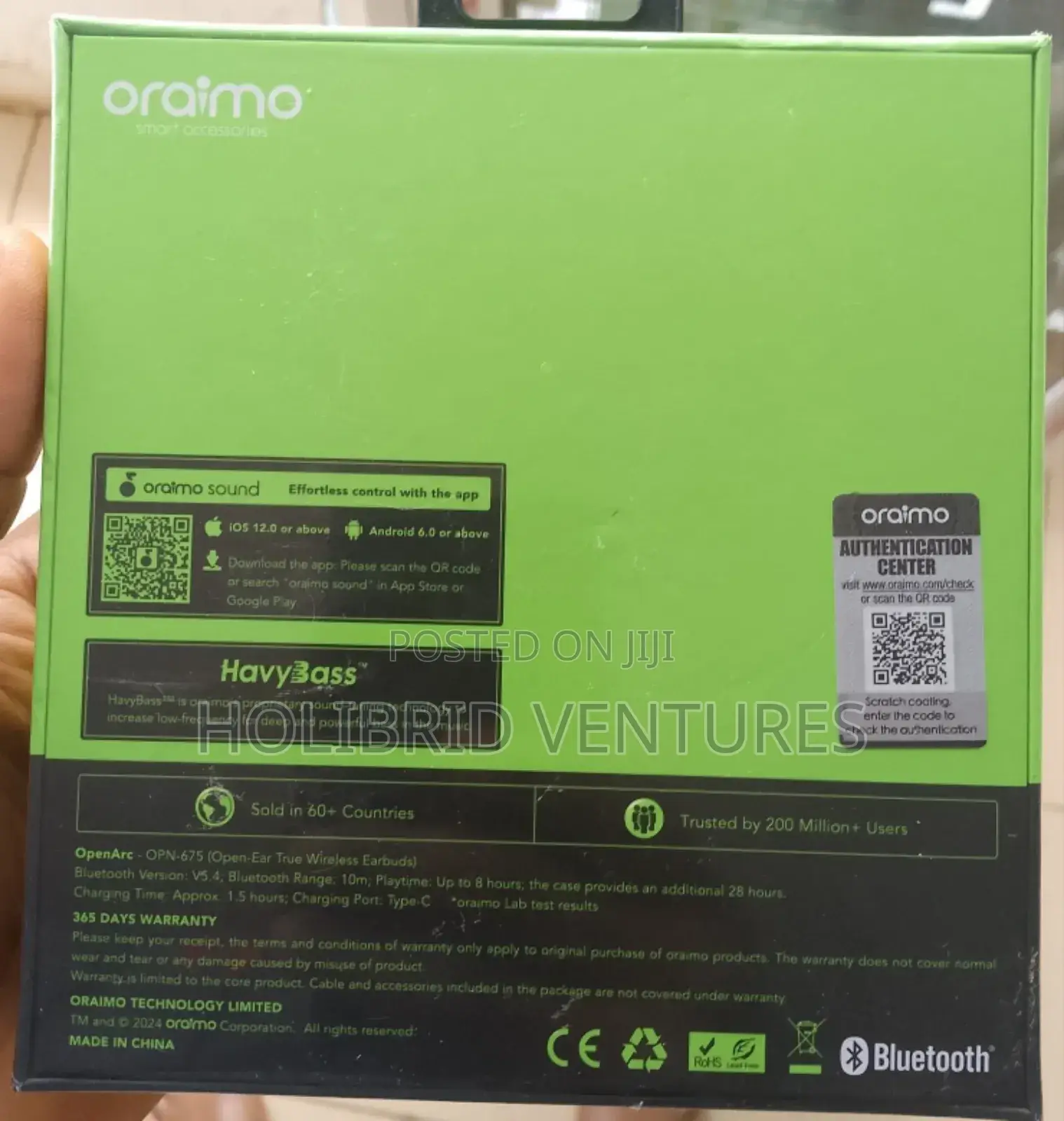Oraimo Openarc Earbuds Bluetooth