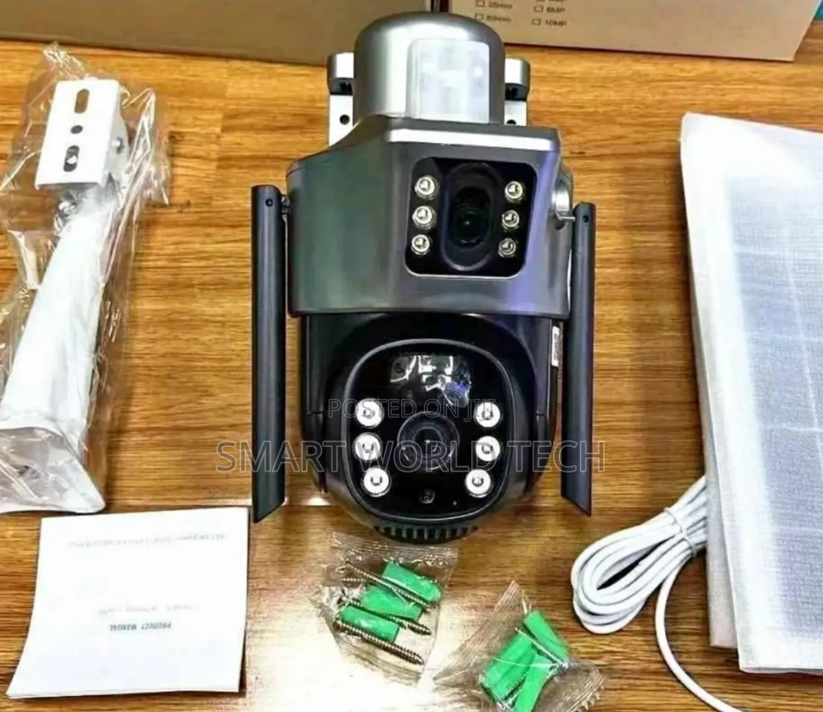 Dual Lens Security/ Surveillance PTZ 4g Solar Camera