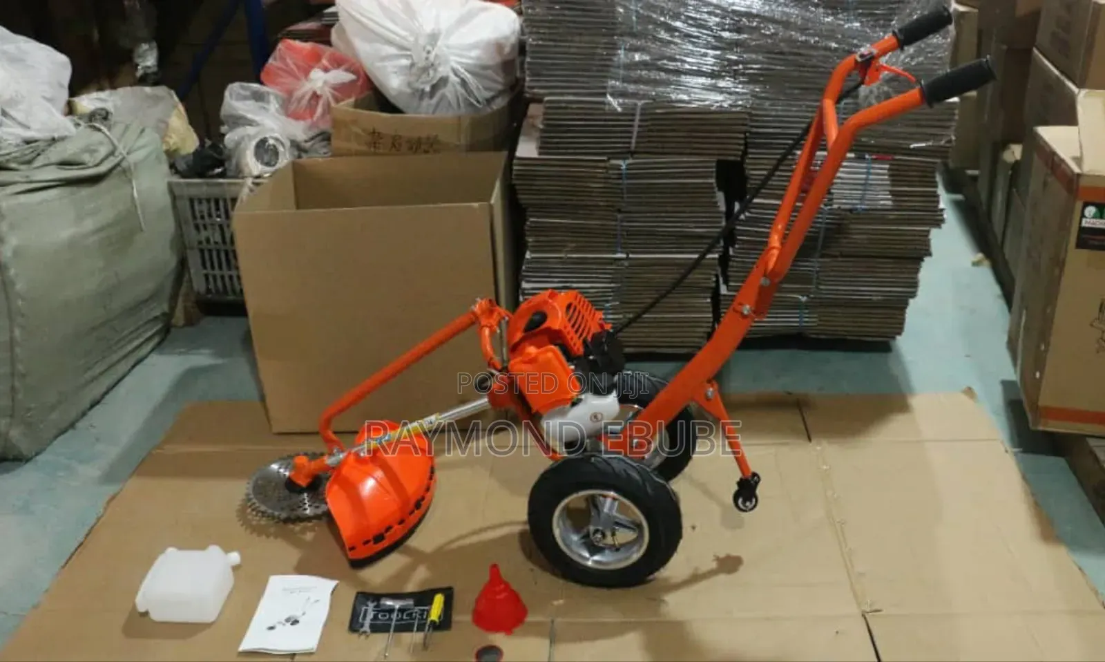 A Wheelbarrow Brush Cutter 4 Stroke