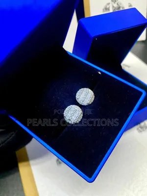 Diamond Stud Earrings With Diamond Tester and Certificate