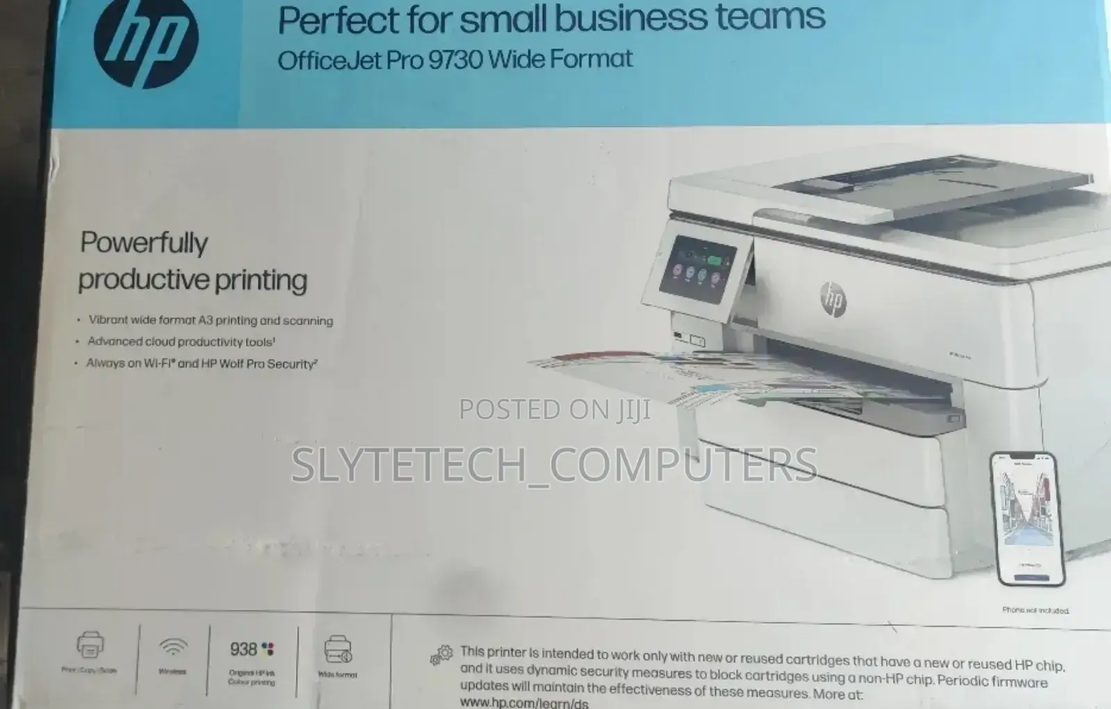 Hp Office Jet Pro 9730 A3 Wide Format Printer