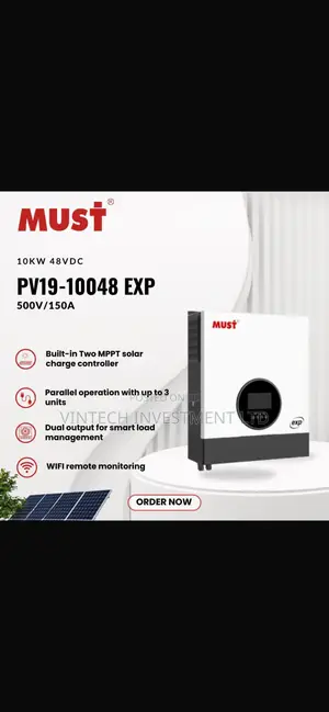 Must High Frequency 10kva/48v Hybrid Inverter With 2 Years Warranty