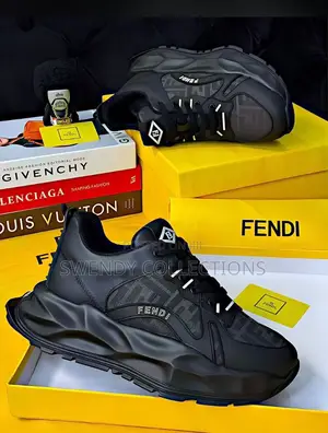 Luxury Fendi Black Quality Sneakers