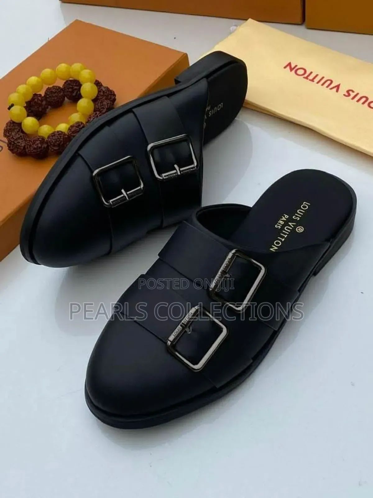 Luxury Beaded Half Shoes for Men