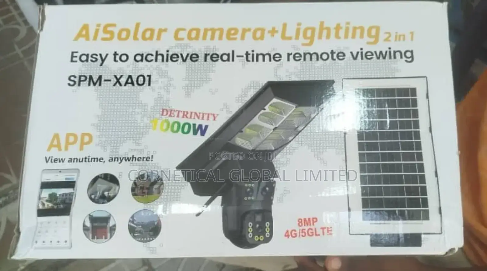 Ai 1000 Watts Solar Light With CCTV Camera 3 Views