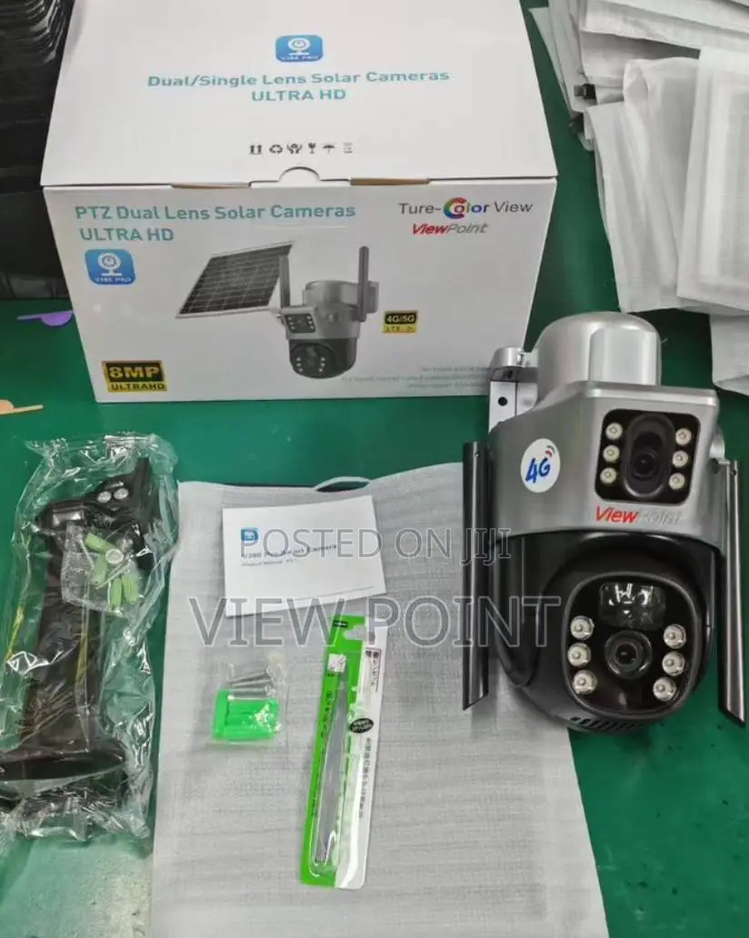 Generic Ultra Hd 8mp Dual Lens Solar Camera