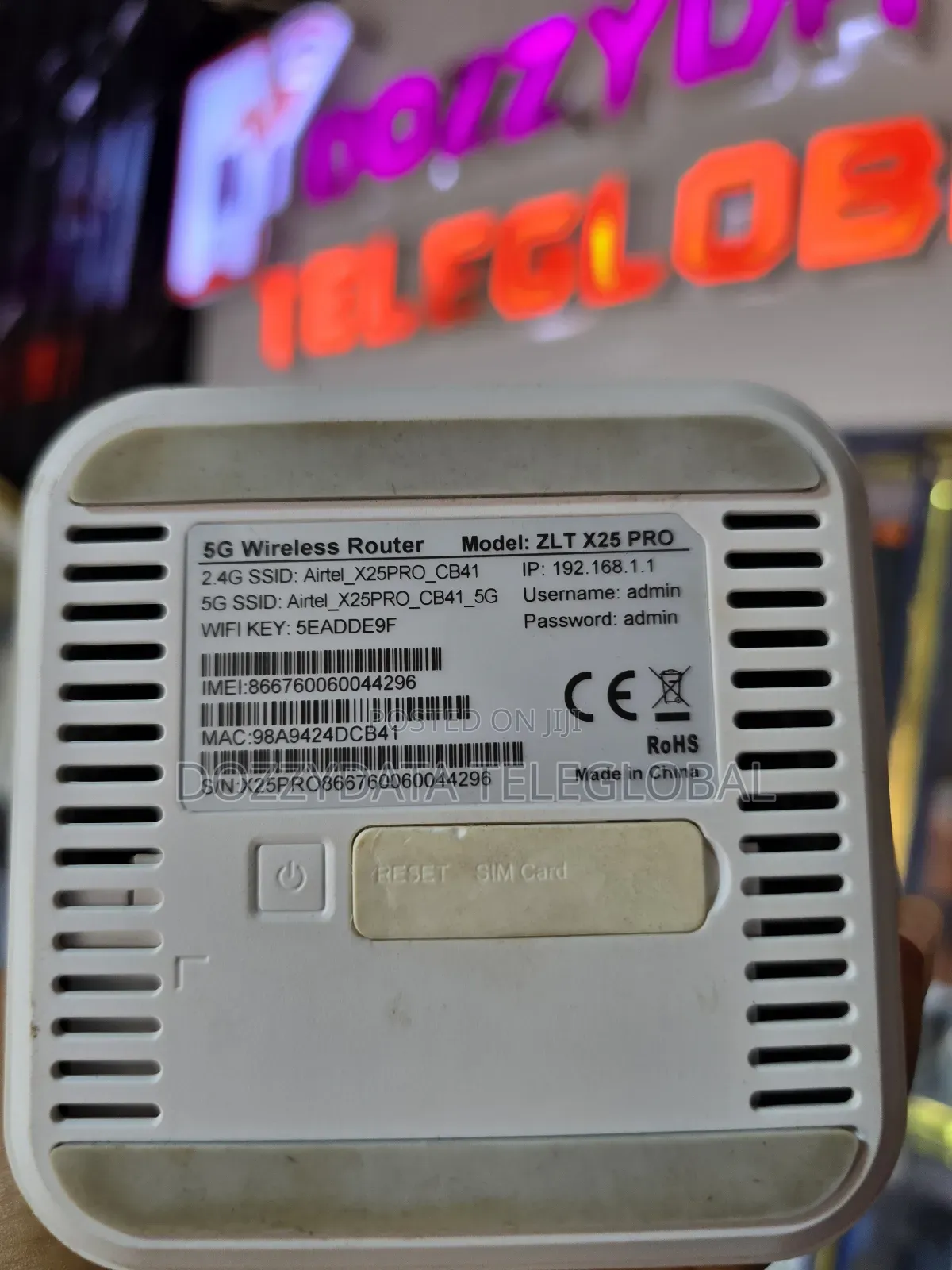 Airtel 5g X25 Pro Universal 5g Router
