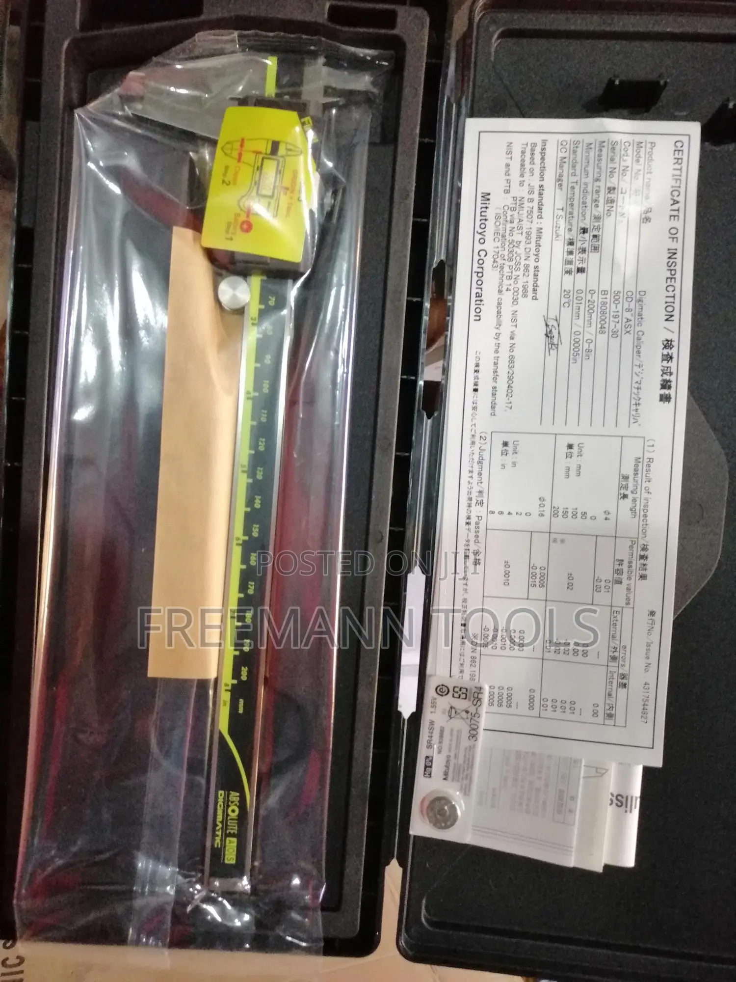 Mitutoyo Digital Caliper 8"
