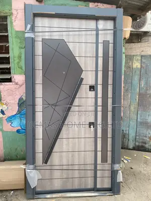 V2 Gray Luxury Door 4 by 8ft