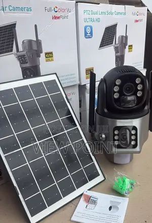 View Point New-in 4g Dual Lens Solar-powered Autotracking Cctv Camera