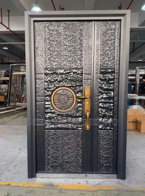 Versace With Gold Handle Cooper Door
