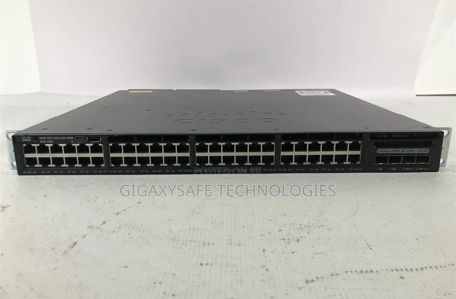 Cisco 3650 Series Poe+ 48 Port Switch, Ip Base, Ws-C3650-48ps-S