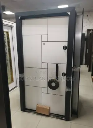 3ft White/Black Luxury Doors
