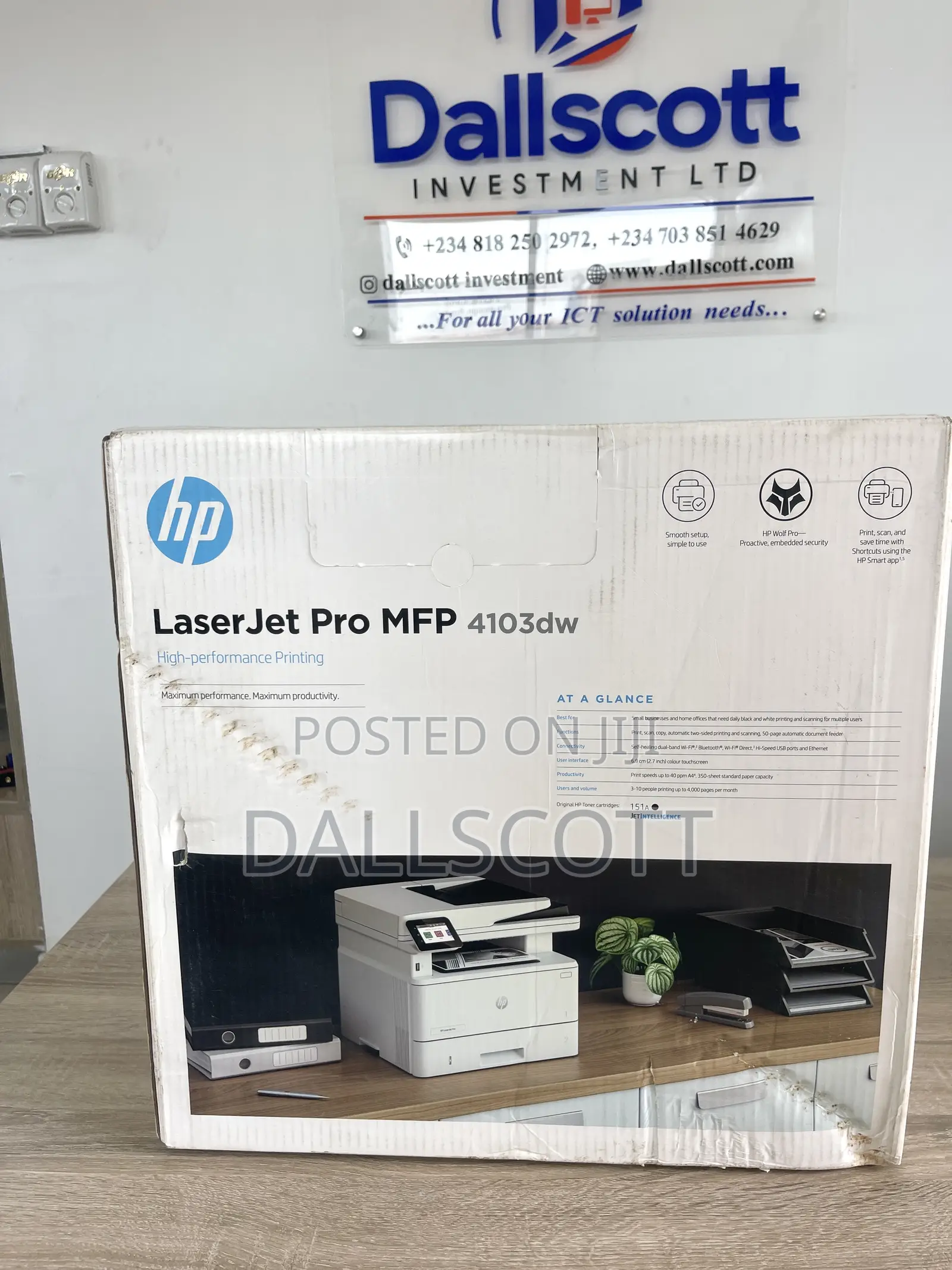 Hp Laserjet Pro MFP 4103dw – High-Speed Wireless Printer