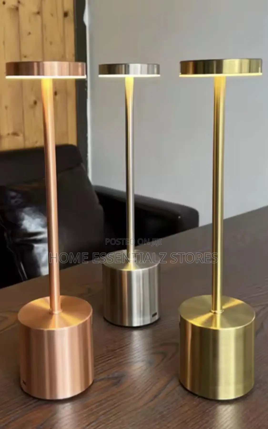 Luxury 3-in-1 Rechargeable Cordless Table Lamp - LED Touch Desk Lamp