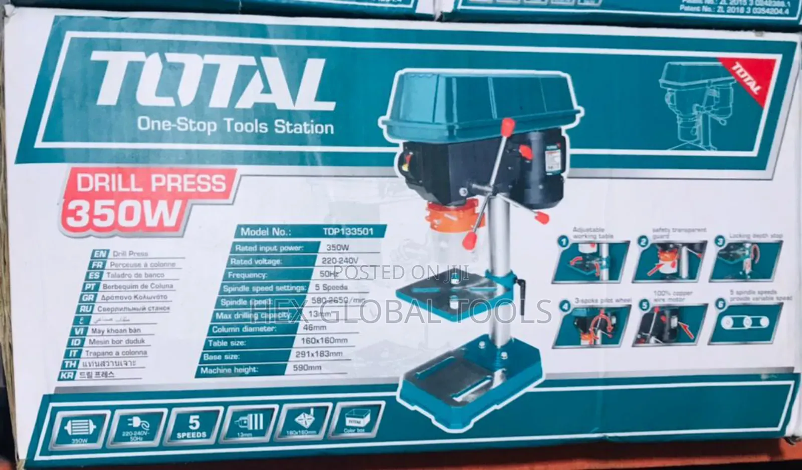 350watt Total Drill Press