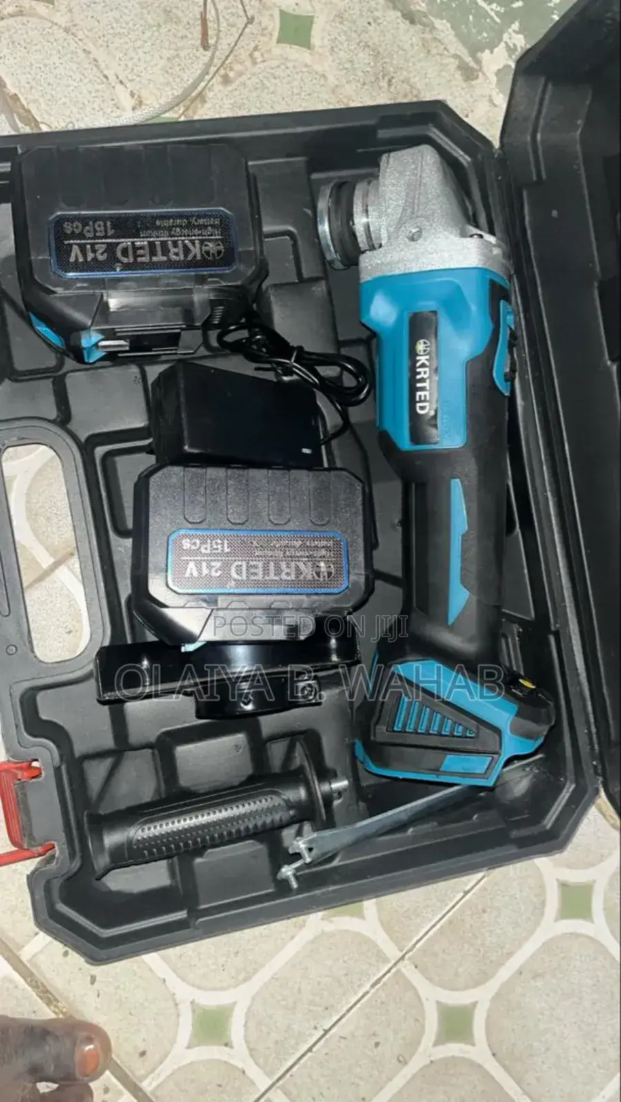 Krted 21v Brushless Cordless Angle Grinder Kit – Portable Power