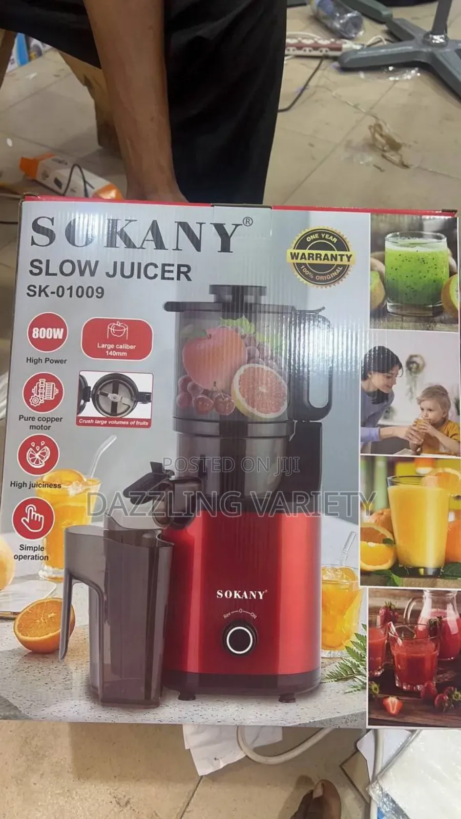 800watts Sokany Slow Juicer