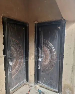 3 by 7ft Half Moon Cooper Door Front and Back Design