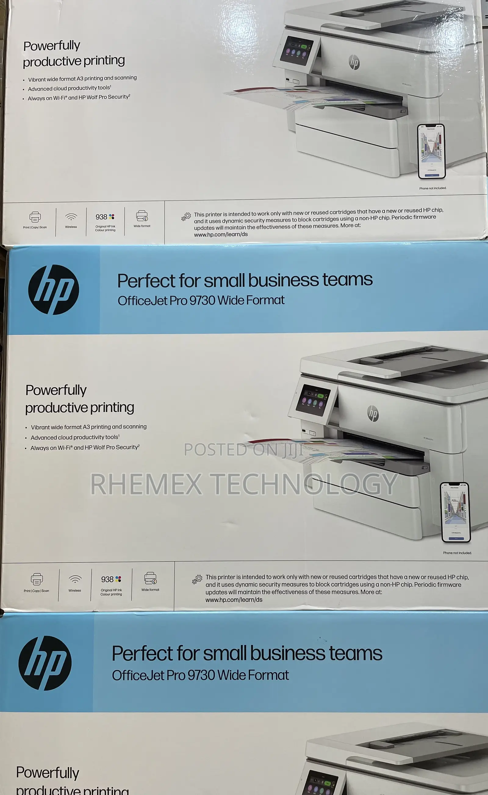 Hp Office-jet Pro 9730 Wide Format All-in-one Printer