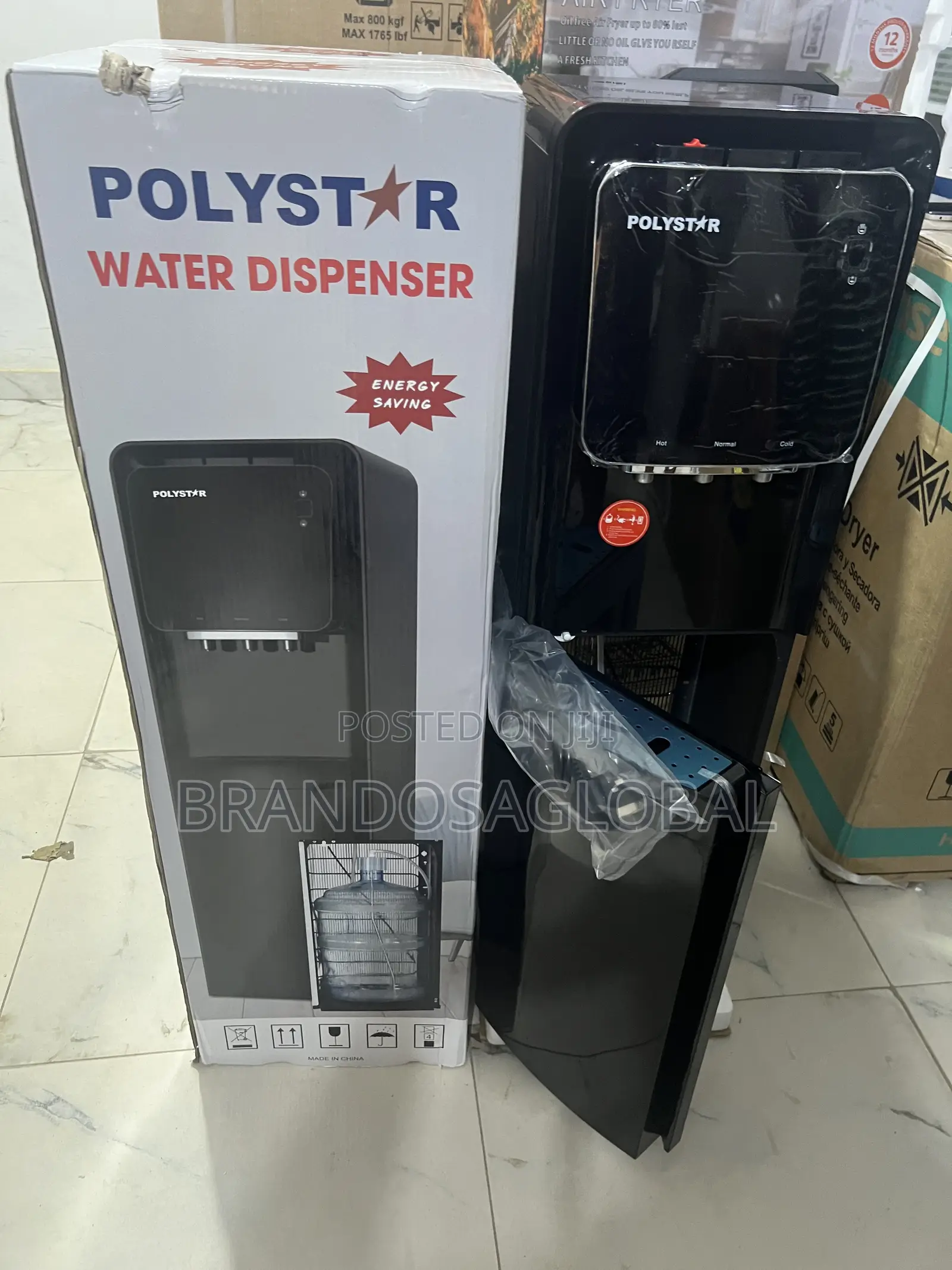 Black Polystar Dispenser – Heats and Cools Well