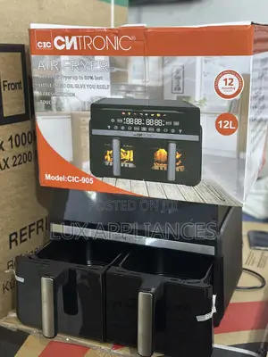 Cic Reheat 12l Double Handle Air Fryer