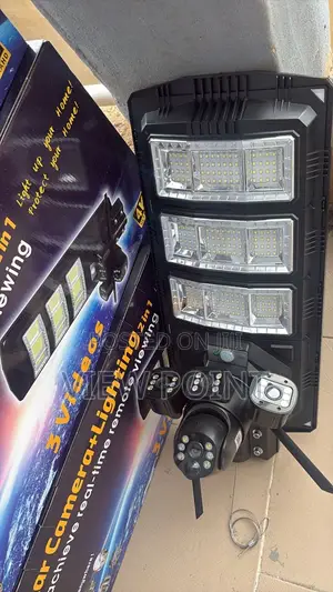 4g Solar Cctv Street Light_tripple Lens Hd Camera With Motion Sensor