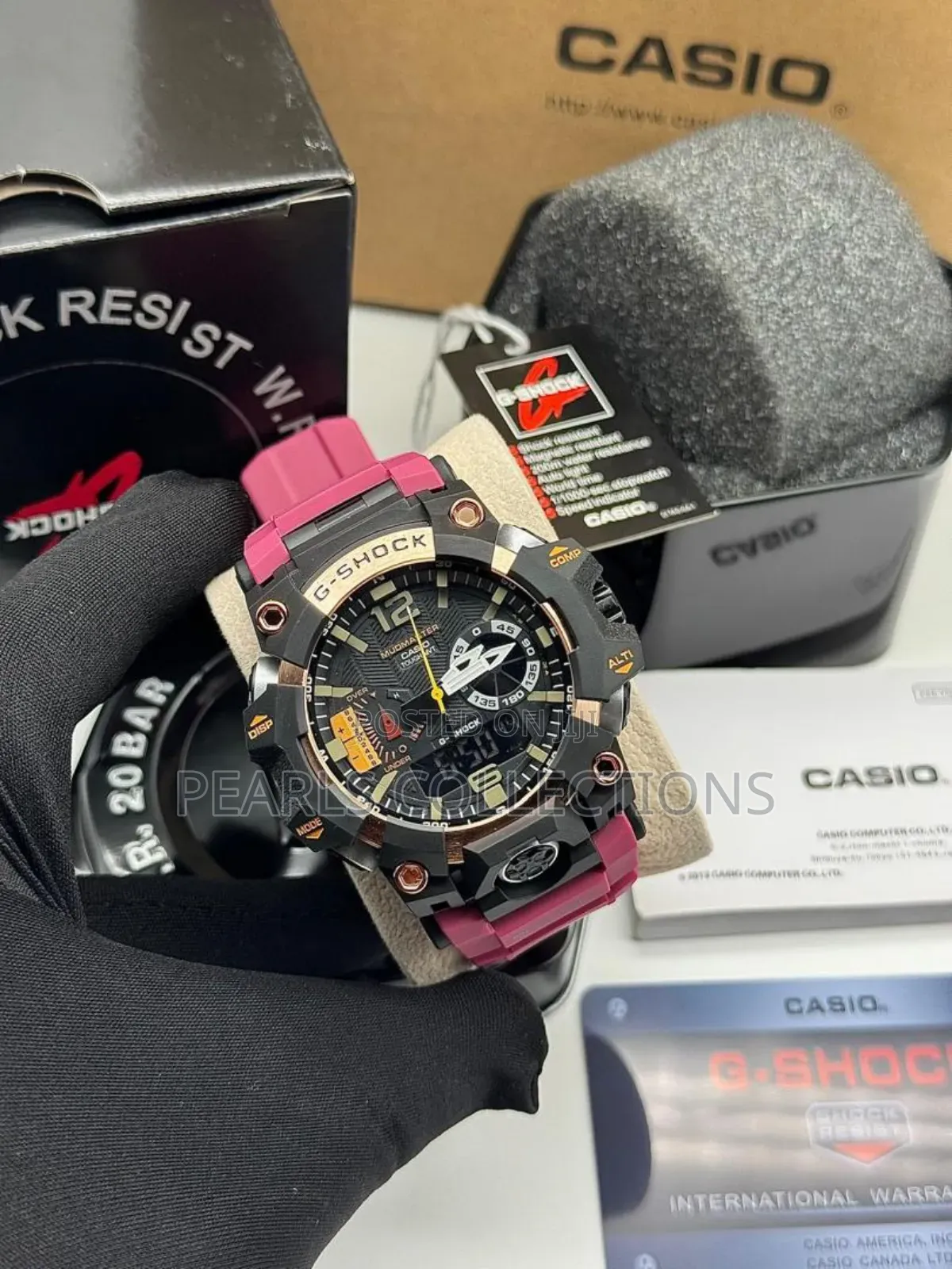 G-Shock Casio Pink Rubber Strap Watch