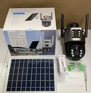 🔆 Dual Lens Solar Security Camera – Full Coverage, Zero Blind Spots!