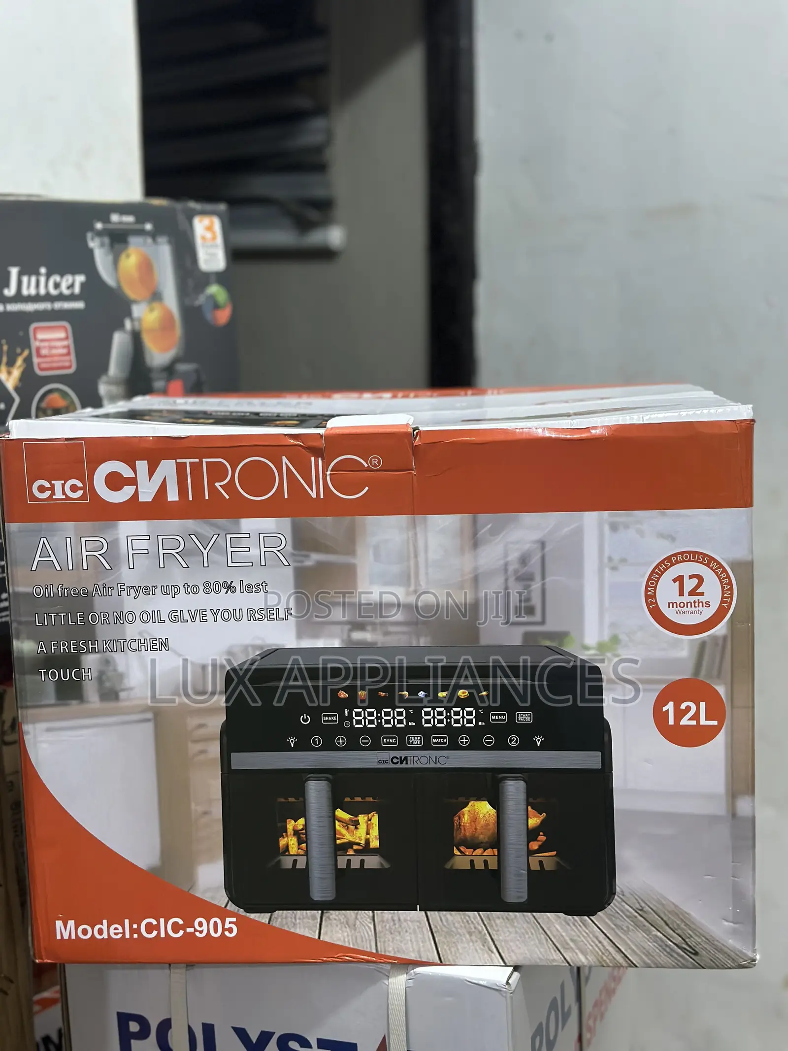Cic Trending 12l Double Handle Air Fryer
