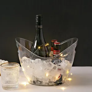 4 Liter Champagne Wine Bucket Clear Acrylic Beverage