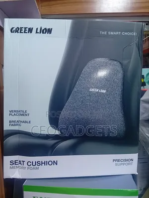 Green Lion Memory Foam Seat Cushion - Black