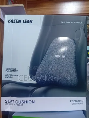 Green Lion Memory Foam Seat Cushion - Black