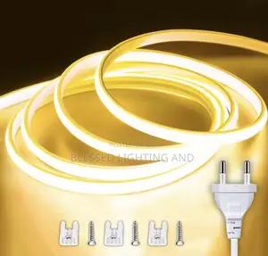 220v Dimmable Cob Led Neon Strip Light With Switch/ Dimmer Eu Plug 288