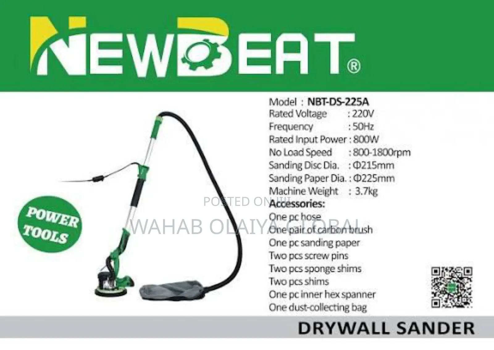 Drywall Sander Machine 800w – Powerful Efficient Wall Tool