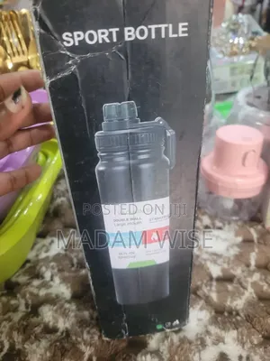 Vacuum Water Bottle. Double Largemouth. Unbreakable. High Quality