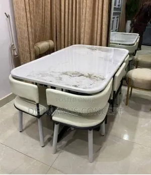 Marble Dining Table Set for Dining Room