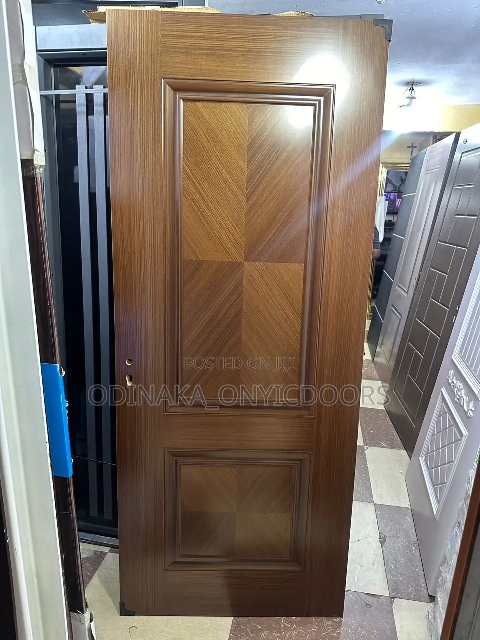 7ft By 3ft Wpc 100% Waterproof Door (2 Panel Choco Colour