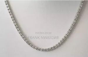 3mm Silver Plated Tennis Chain Cz Necklace