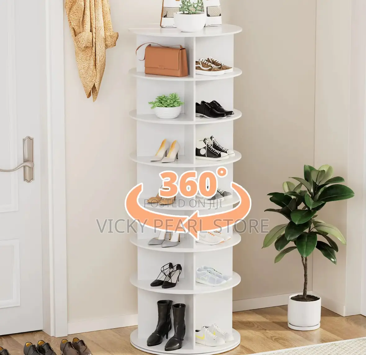 Rotating Shoe Rack