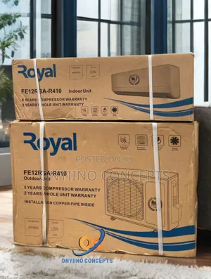 Brand New Royal Non Inverter 1.5hp Air Conditioner With Complete Kits