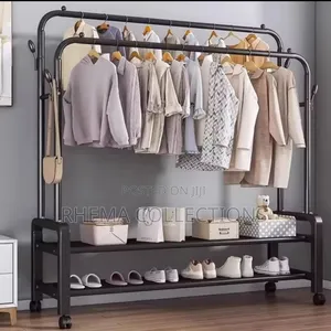 150cm 48kg Heavy Duty Double Pole Clothes Hanger/Rack