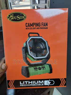 Camping Fan (With Led Light and Power Bank)